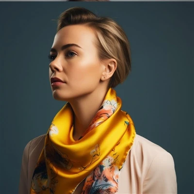 Cum să modelezi o eșarfă din mătase satinată pentru un aspect elegant?